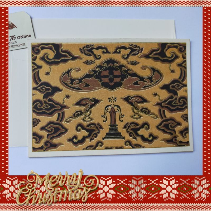 

10KARTU NATAL PERUSAHAAN PERORANGAN KANTOR KELUARGA DLL BATIK WAHYU TUMURUN GOLD