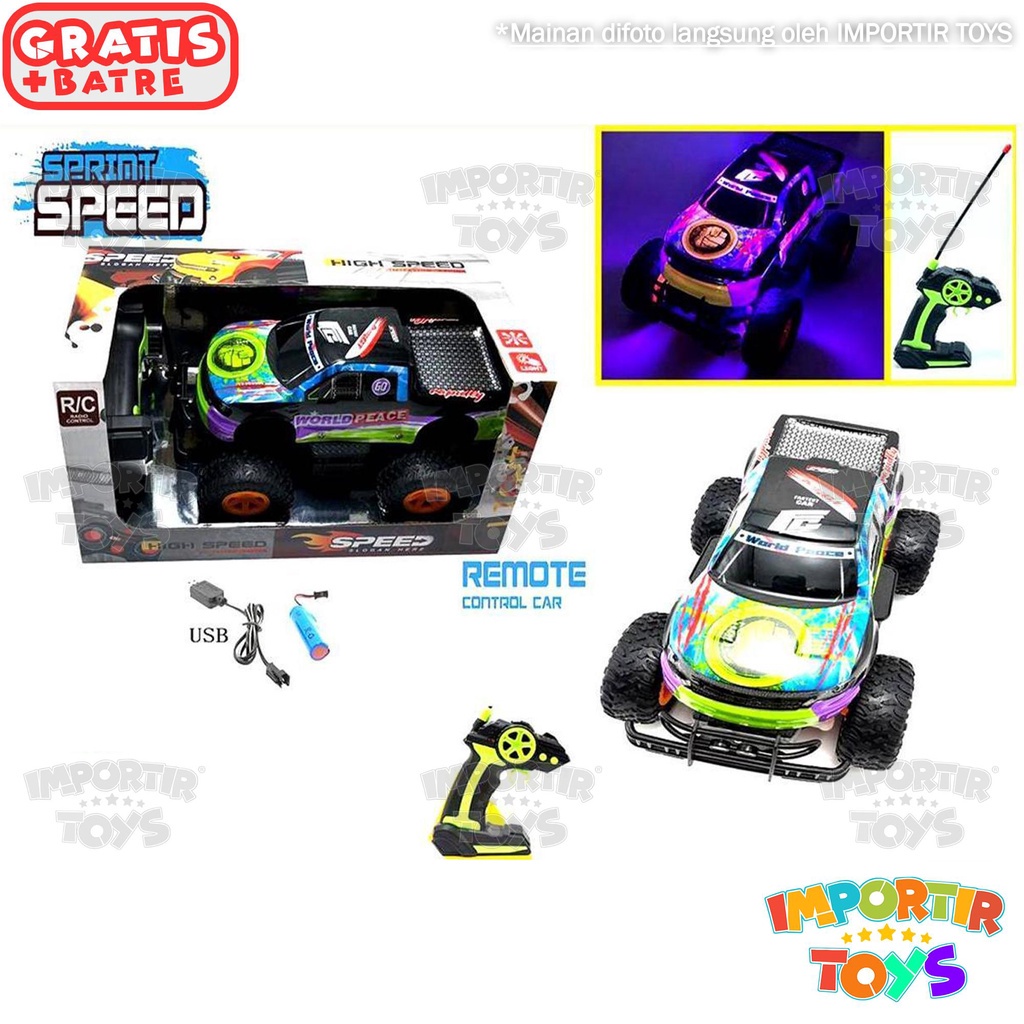 Mobil Remote Control Jeep Off Road With Light RC Car Jumbo