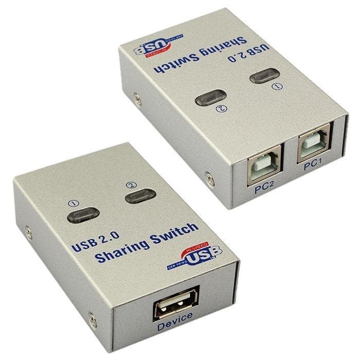 USB Data Switch AUTO 1-2 Membagi 1 Unit Printer Ke 2 Komputer printer
