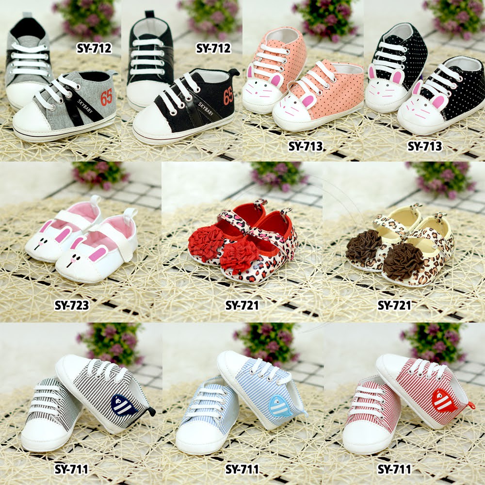 Sepatu Sneaker Bayi Prewalker Baby Shoes SY-723 Sneakers Alas Kaki Anak Cewek Alas Kaki Anak Bayi Balita Sepatu Bayi Perempuan Sepatu Bayi Baby Shoes Sepatu Anak Alas Kaki Bayi Perempuan