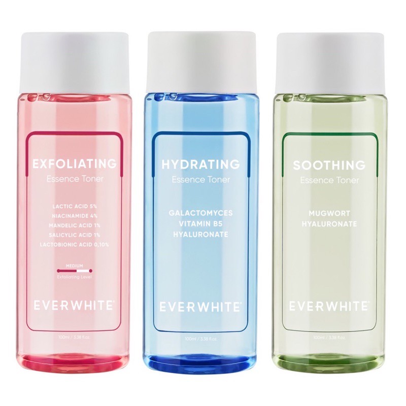 ❤ MEMEY ❤ EVERWHITE Brightening | Hydrating | Soothing | Exfoliating Essence Toner 100ml | EVER WHITE