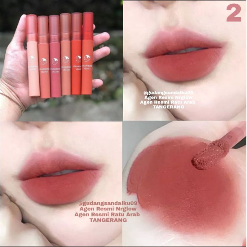 KISS BEAUTY STRAWBERRY VELVET - BEBAS PILIH WARNA LIPGLOSS LIPCREAM LIPMATTE LIPTINT