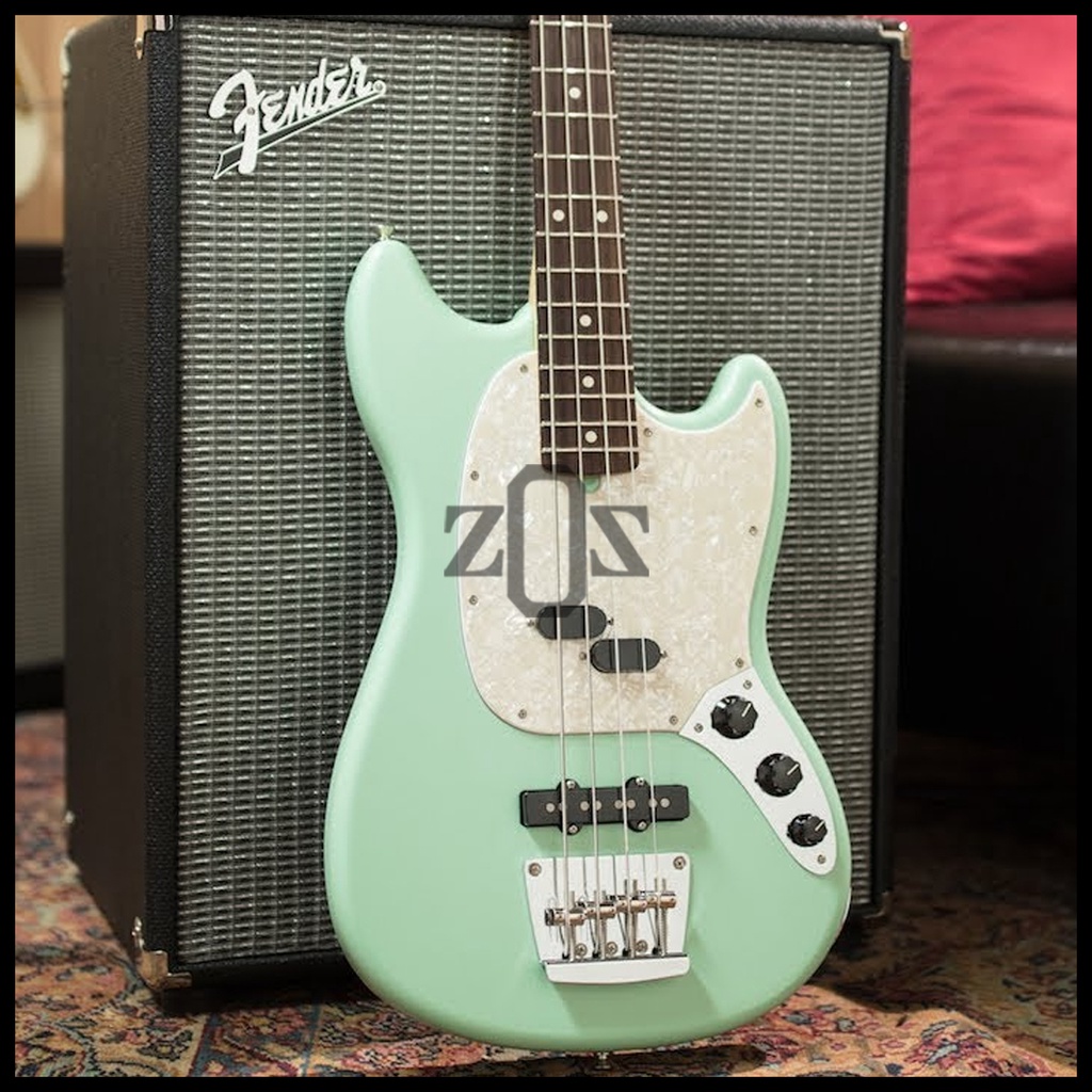Bass Mustang Fender American Performer Elektrik SatinSeafoam Green RW