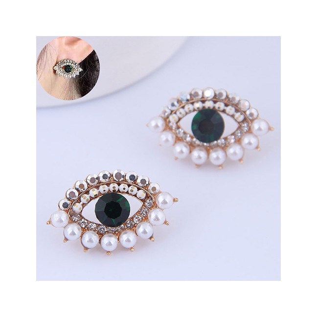 LRC Anting Tusuk Fashion Gold Eyebrow Stud Earring A59224