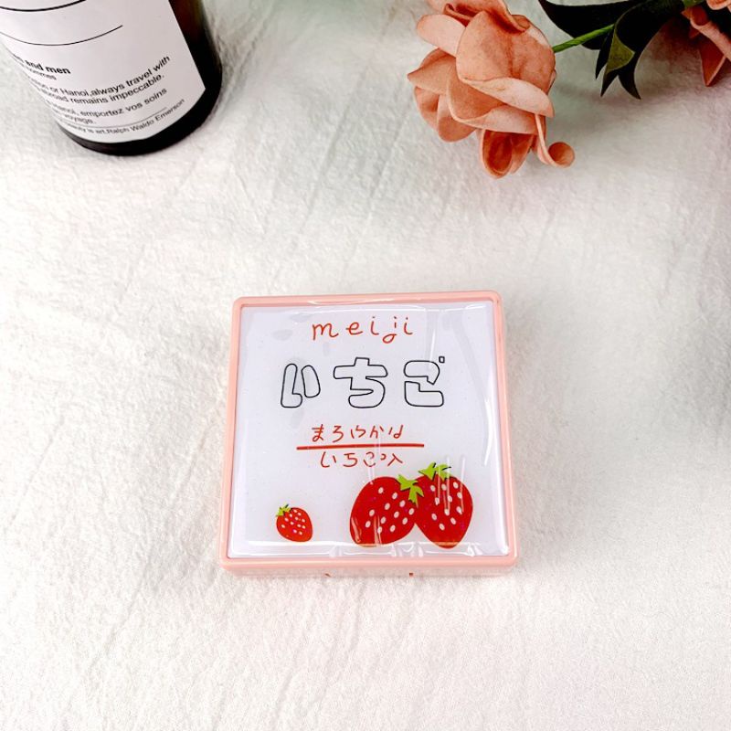 kotak soflen strawberry + kotak softlens CUTE KARAKTER lensa kontak softlens case ANEKA VARIAN