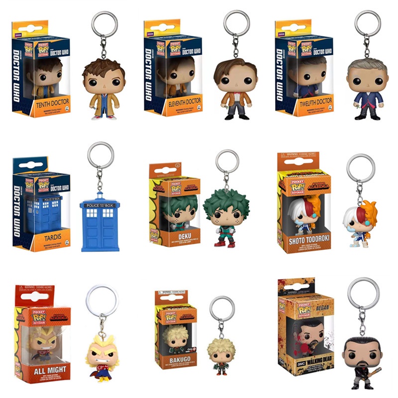 1pc Gantungan Kunci Funko POP Doctor Who Bahan PVC Untuk Hadiah