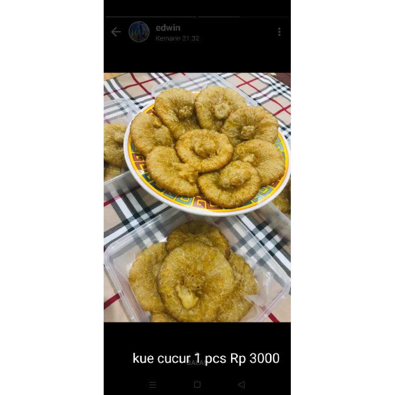 

kue cucur dengan rasa yang manis