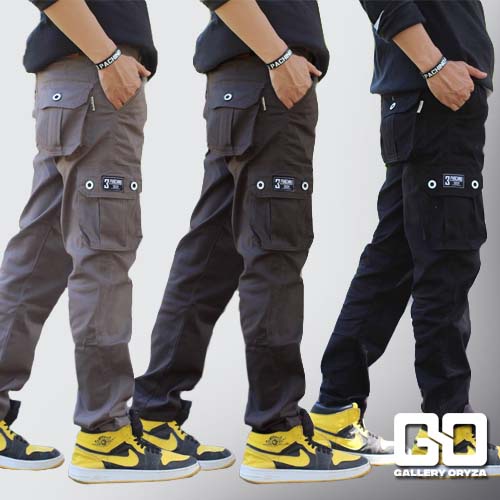 ORIGINAL 3 PACHINO | Cargo Panjang Pria Army Loreng Ufc Venum Mma Pantai Gym Lari Fitnes | Cowok Ker