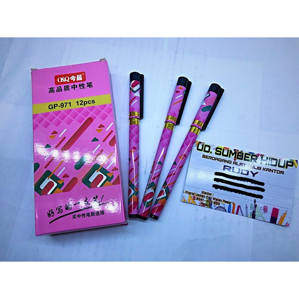 

Pulpen Q&Q (GP-971) , Harga perlusin isi 12 pcs