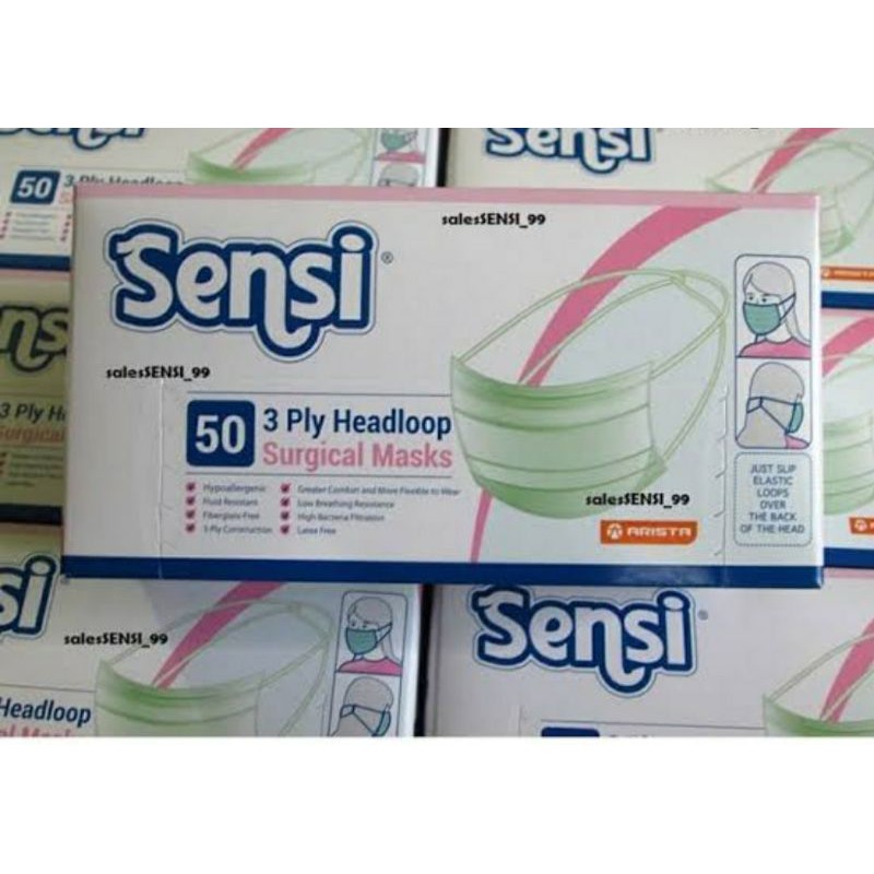Masker Sensi surgical Hijab 50pcs