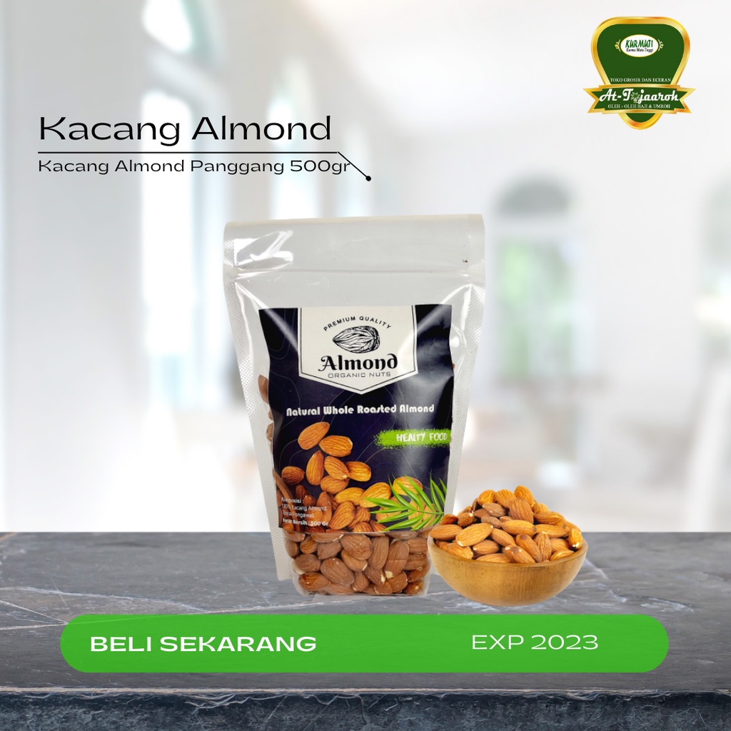 

KACANG ALMOND PANGGANG KUPAS ORIGINAL 500 GRAM