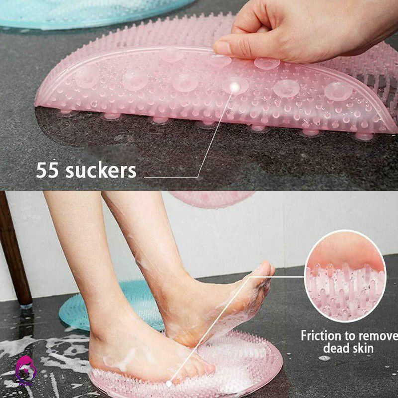 PROMO - Mrcaisen Sikat pijit punggung kaki kulit mati daki bulat nempel di dinding lantai anti slip silikon