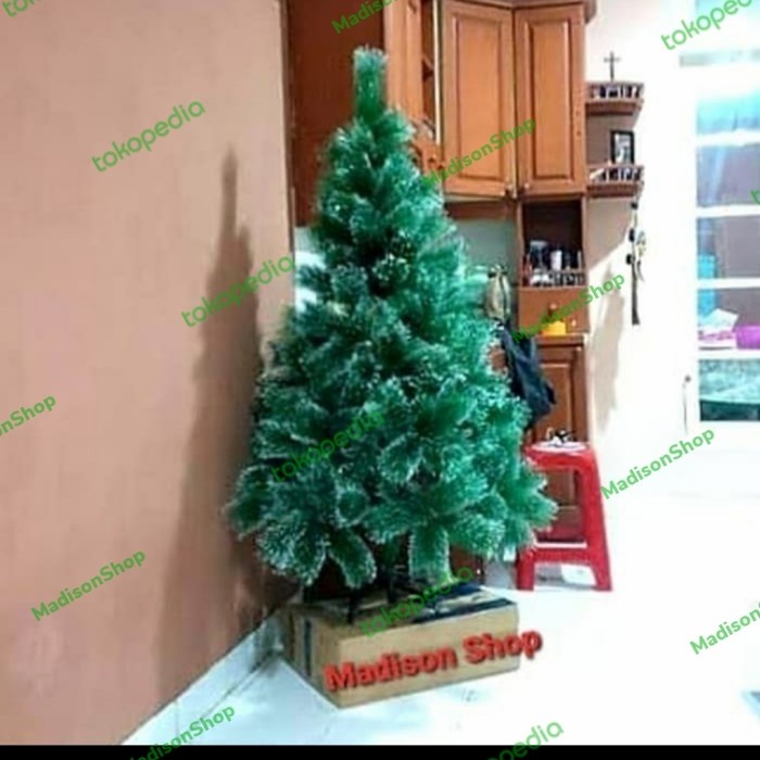 Ready Pohon Natal Jarum Pinus Murah Pohon Natal Putih Bintik Salju