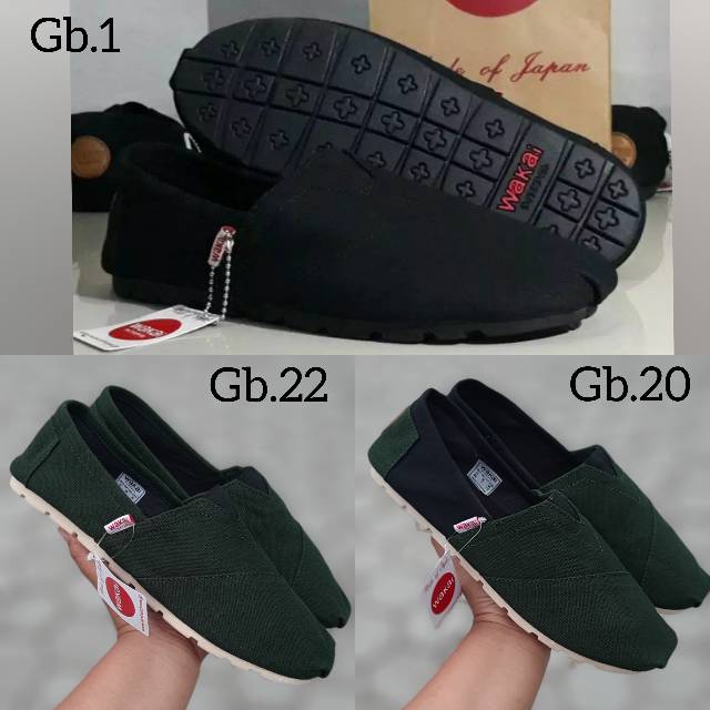 [ Size 36-43 ] Sepatu wakai label vietnam pria dan wanita terlengkap