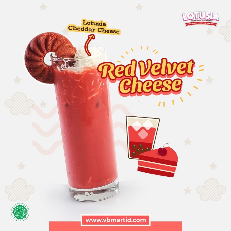 1 kg Lotusia Red Velvet Drink Premix