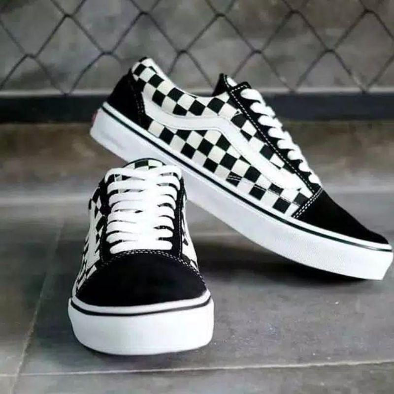 GROSIR SEPATU VANS OLDSKOOL MOTIF CATUR GRADE ORIGINAL