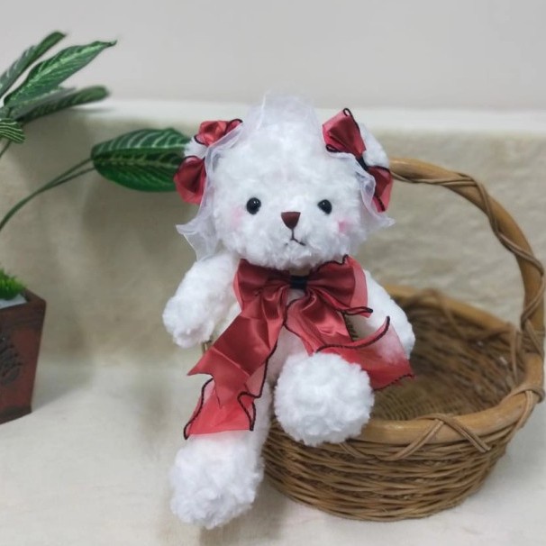 Boneka teddy bear import lembut 32cm beruang house kado hadiah ultah souvenir hampers