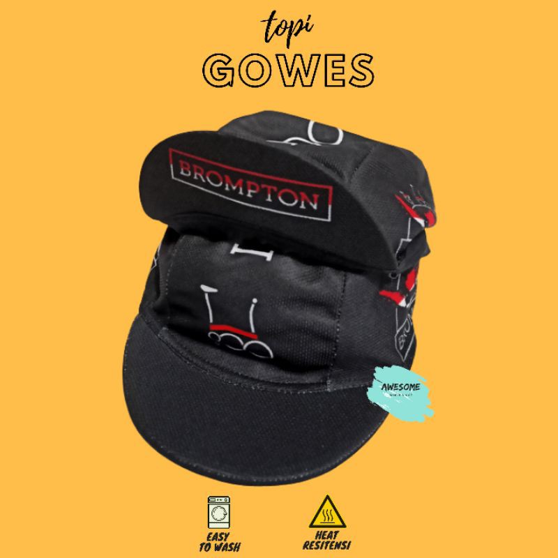 Topi Sepeda / Topi Gowes / Cycling Cap Topi Sepeda Lipat Gowes