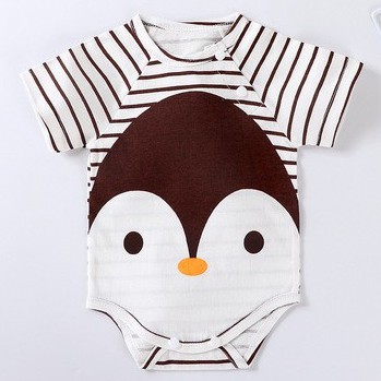 Jumper Bayi Pendek Perempuan Laki Laki Jumper Bayi Segitiga Jumpsuit Bayi Pendek-B