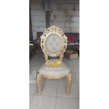kursi besan pelaminan / kursi pendamping pelaminan / kursi pelaminan Rosalinda / kursi besan