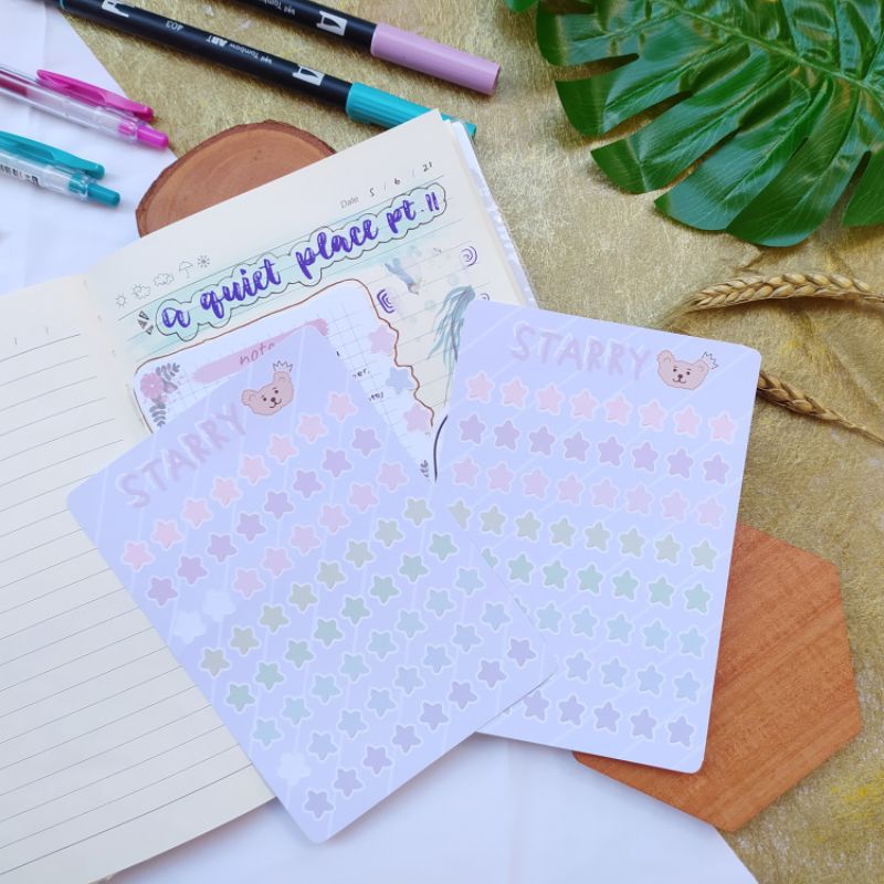 

Starry Sticker Sheet / Stiker Stars Shan Shine