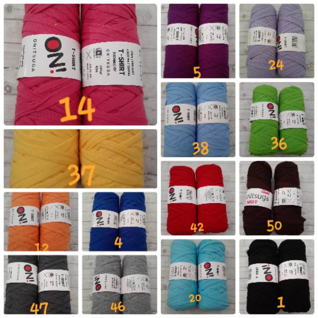 Benang rajut kaos(onitsuga tyarn)