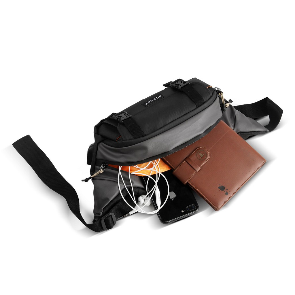 Waist bag Pushop Skate-bro Usb Waterproof Premium