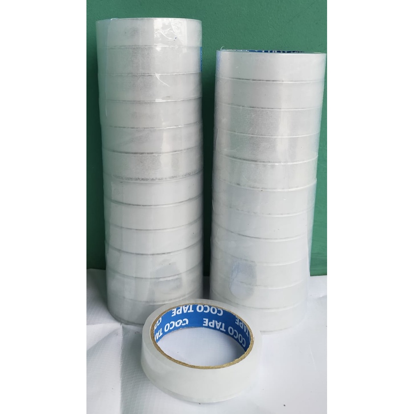 Lakban Bening 1 inci (24mm x 50yd) original | Selotip Murah | Lakban 1 inch | Selotip Kecil | Lakban 1 inci | Selotip Bening | Lakban Kecil