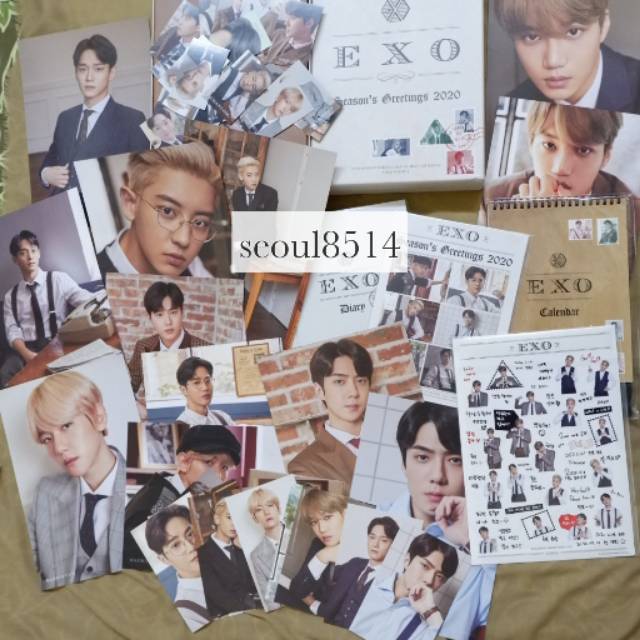 Sharing Season Greeting EXO (SEHUN,BBH,Chen,Suho)