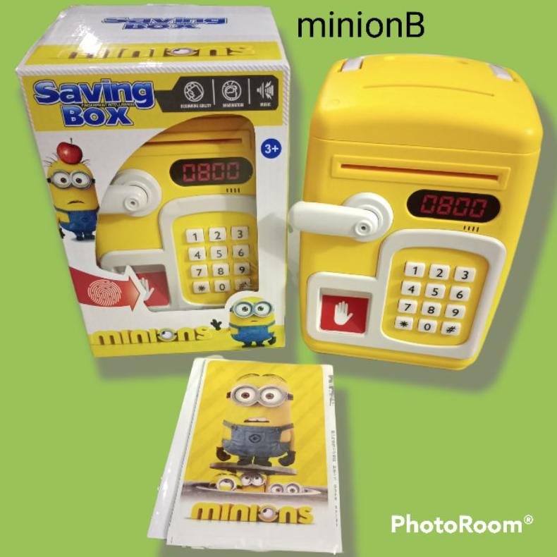 Celengan Atm Bank Lol Sensor Fingerprint Mainan Bank Sensor Jari Money Save Box Mainan Lucu
