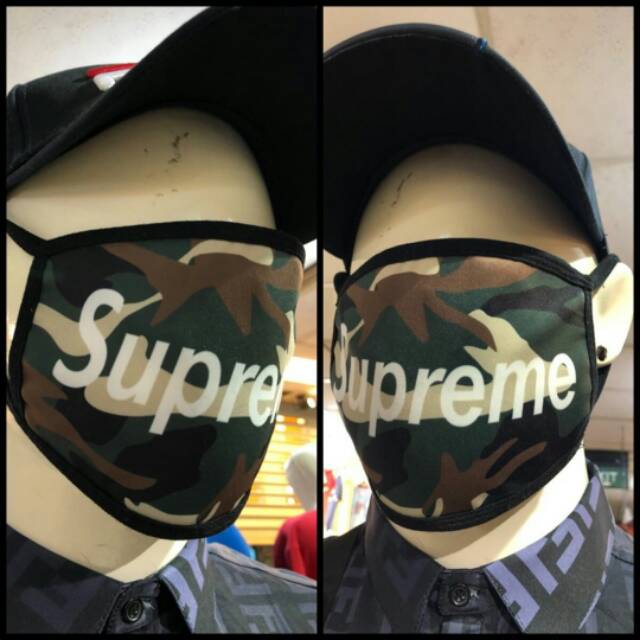Masker supreme, warna camo