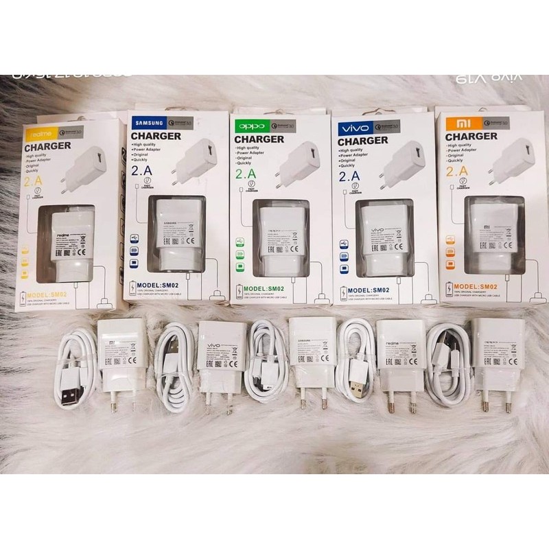 tc charger REALME SM02 branded 1 USB 2A kwalitas bagus