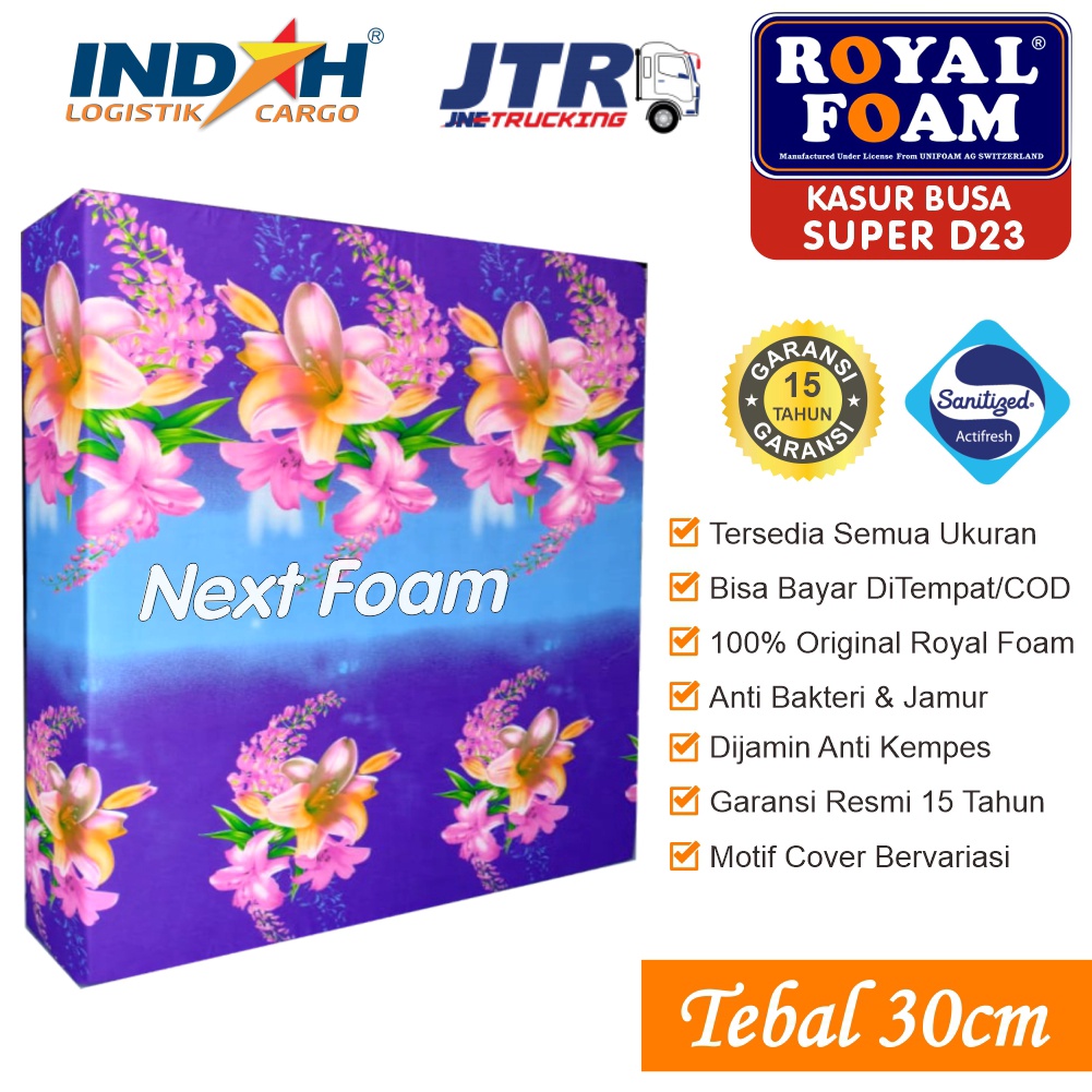 Kasur Busa Royal Foam Tebal 30 cm ORIGINAL ROYAL FOAM Garansi 15 Tahun RK D23 Asli