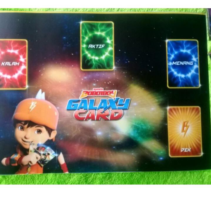 PRB Dek Arena Bertarung Boboiboy Galaxy Card Waterproof Tidak Pudar Karena Cahaya 7A Terlaku.`