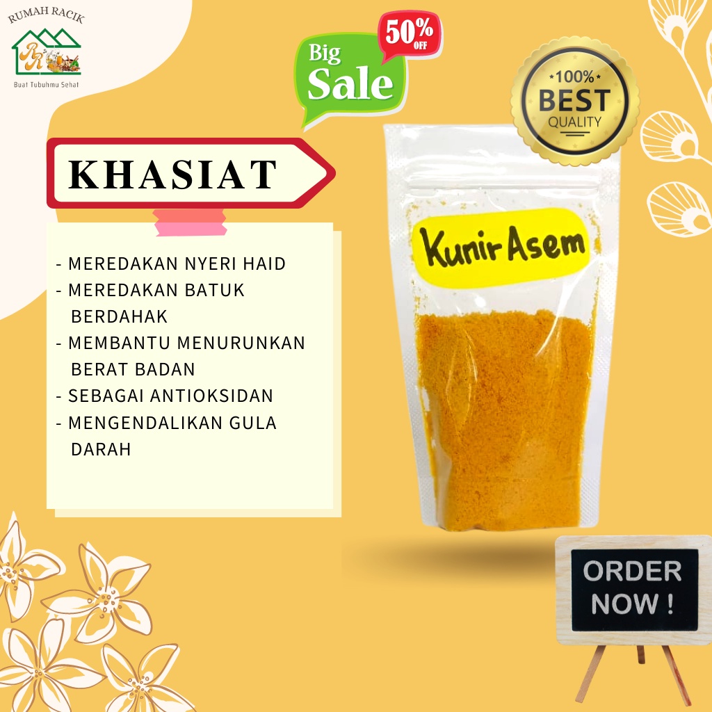 

Jamu Kunir Asli 100gr