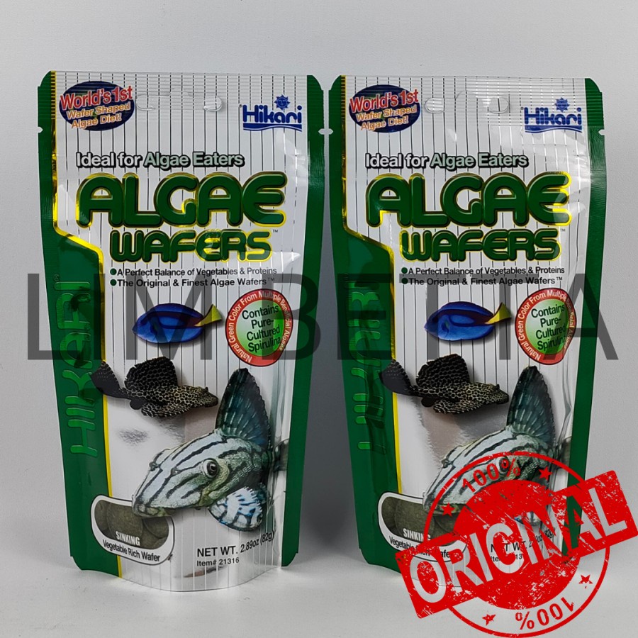 HIKARI ALGAE WAFERS 82 GRAM / MAKANAN IKAN PEMAKAN ALGAE