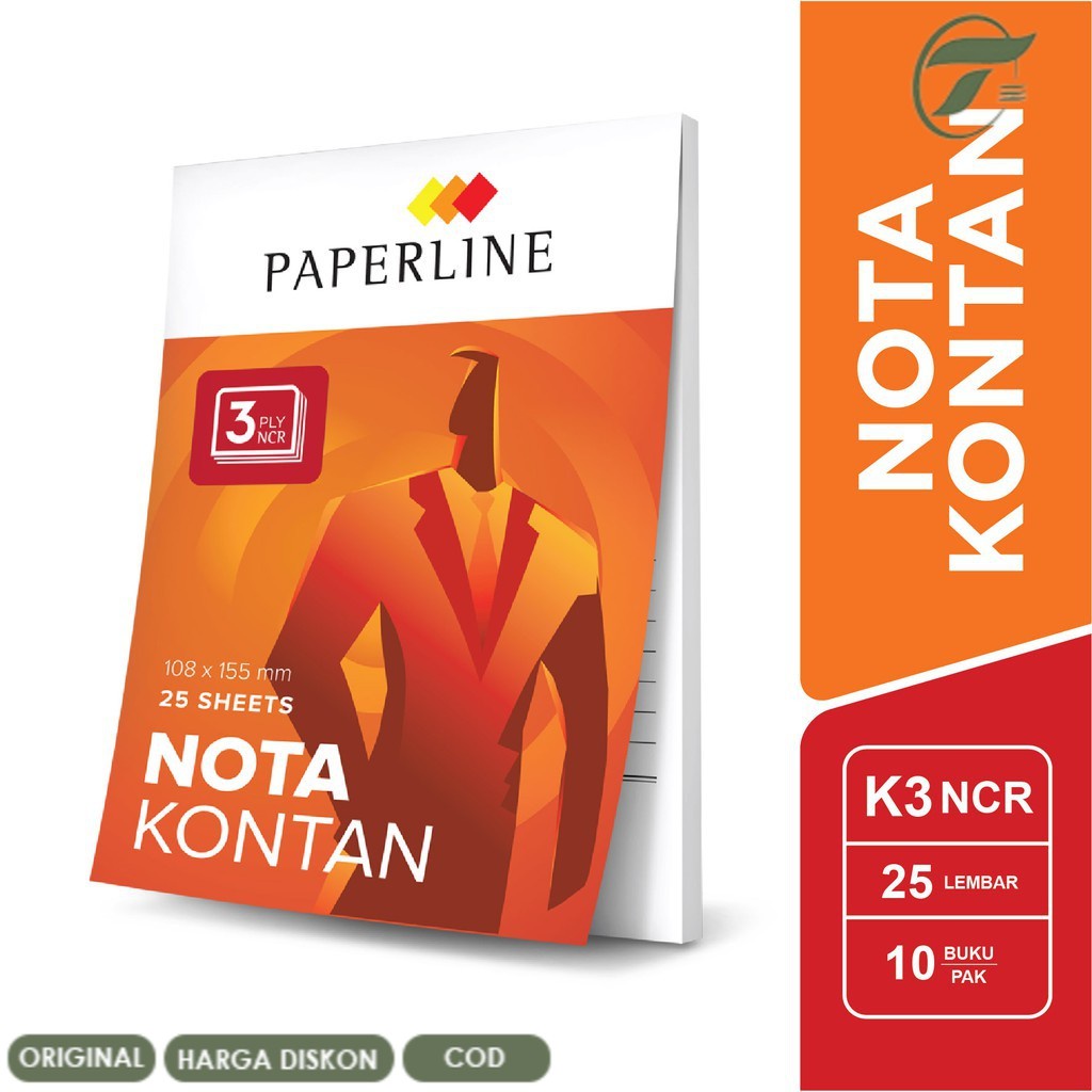 

Paperline Nota Kontan K3 NCR Rangkap 3