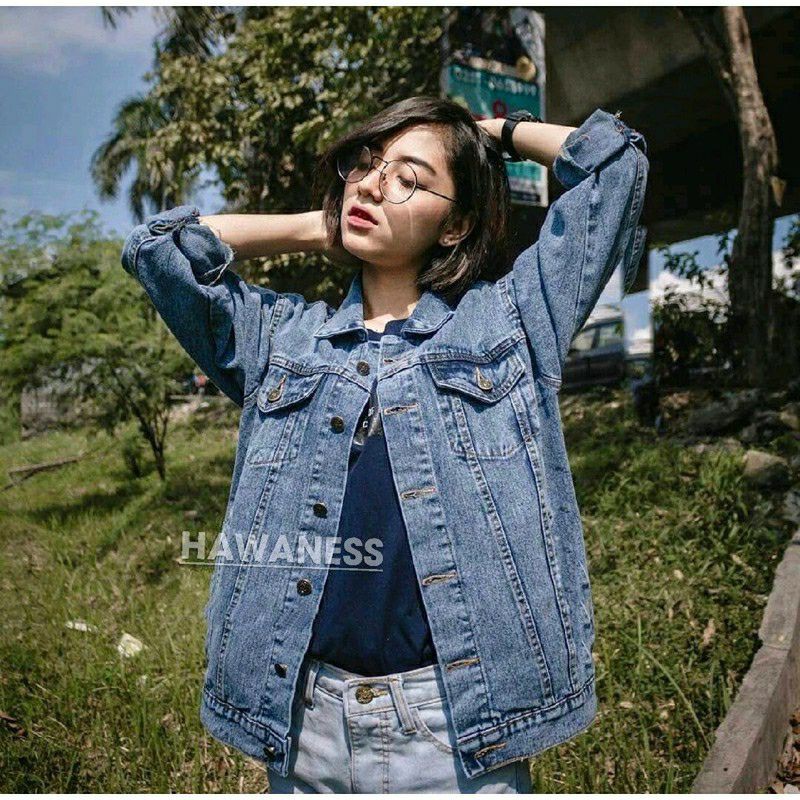 JAKET JEANS PREMIUM LEVI'S COWO CEWEK SNOW OVERSIZE SOBEK-3