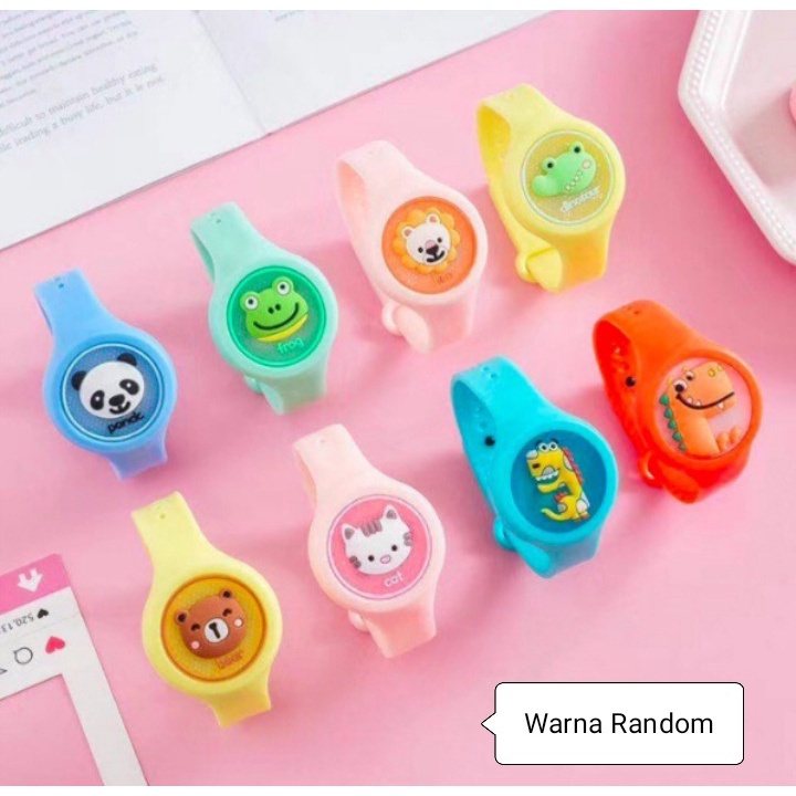 Gelang Anti Nyamuk LED Anak Bayi Gelang Jam Tangan Lucu Motif Kartun Random ❤