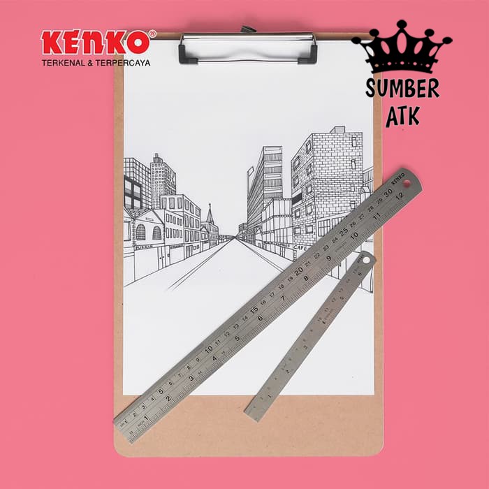 

Penggaris Besi ORIGINAL KENKO STAINLESS STEEL RULER 100 CM TEBAL dan BERKUALITAS