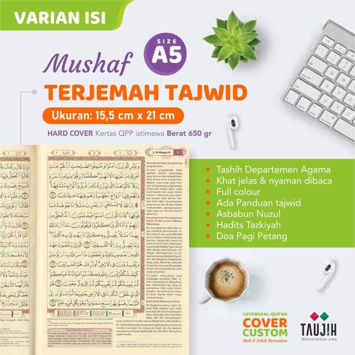 Al Qur'an Cover Custom Cantik
