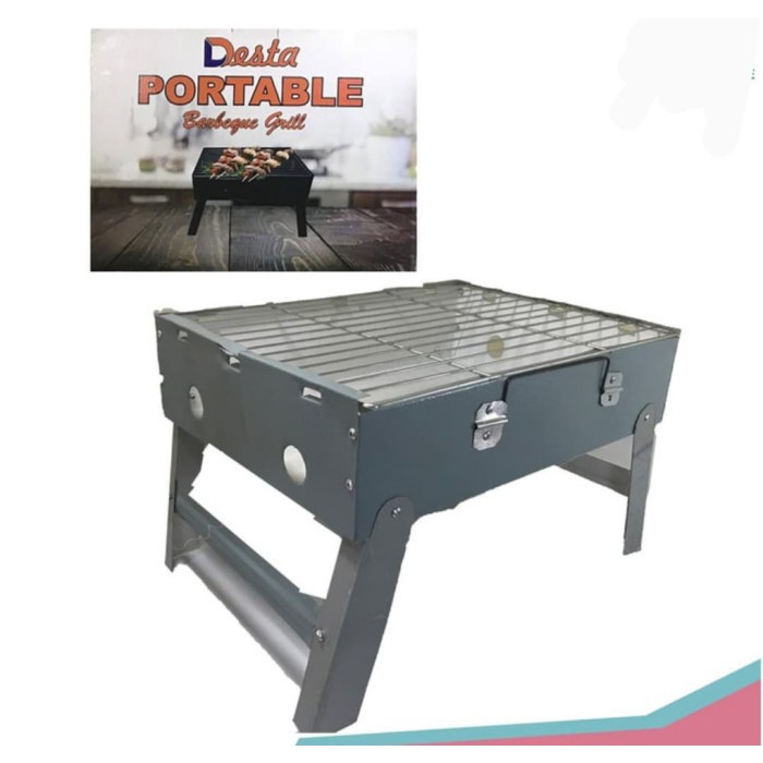 Termurah ALAT PEMANGGANG LIPAT SERBAGUNA, BBQ GRILL, PANGGANGAN SATE IKAN SOSIS Alat panggang roti D