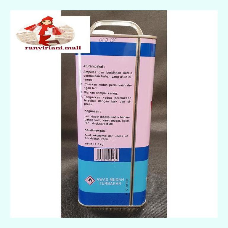 

510Fsjbran Lem Fox Biru 1 Galon (2.5 Kg) - Lem Kuning Busa Kulit Vinyl Rany5Ckhd