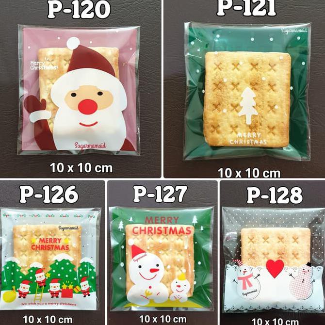 

(READY COD) Plastik Natal isi 50 pcs per Motif (kalo pesen tulis kodenya jgn lupa) TERPERCAYA