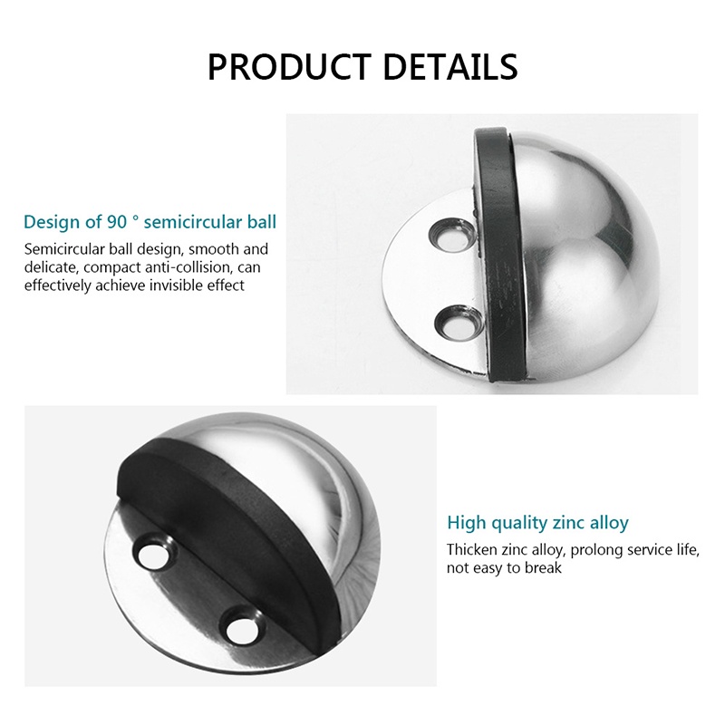 ★Stainless★Penahan Pintu Model Bulat Keong/Door Stop Stopper Magnet/Penahan Pintu Rumah Magnet