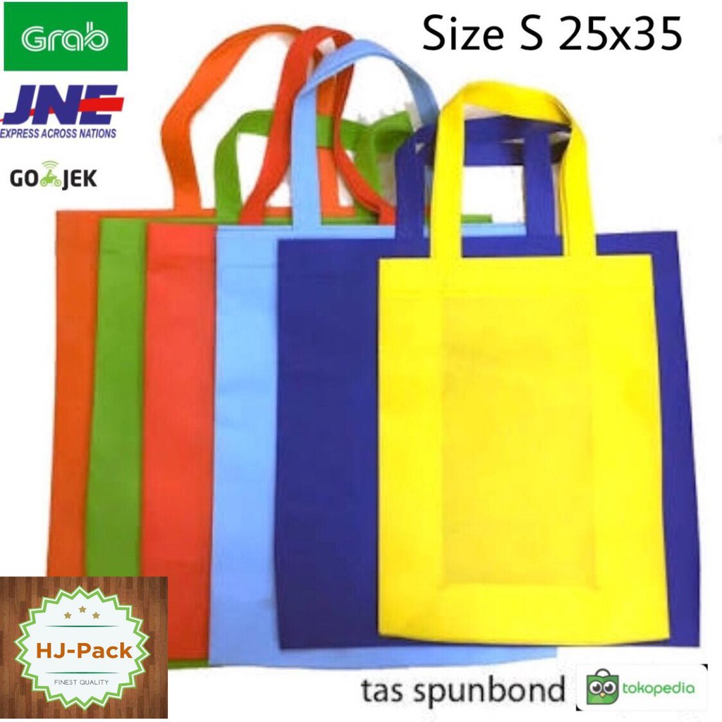 

TAS KAIN HANDLE LIPAT SAMPING UKURAN M 25X35 / GOODIEBAG KAIN / SHOPPING BAG MIN ORDER 12