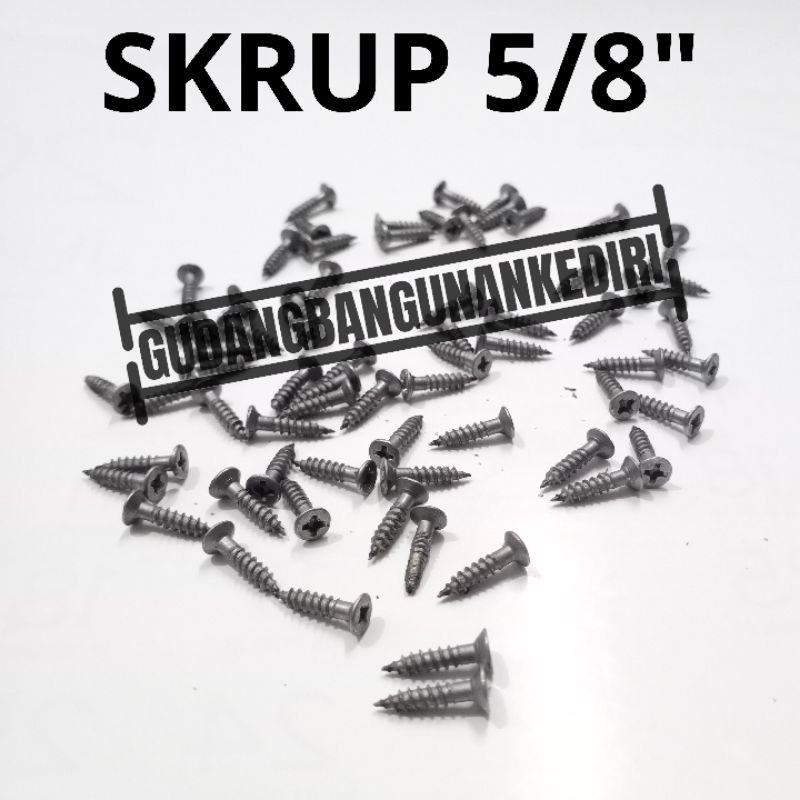 skrup 5/8&quot; sekrup 5/8inch