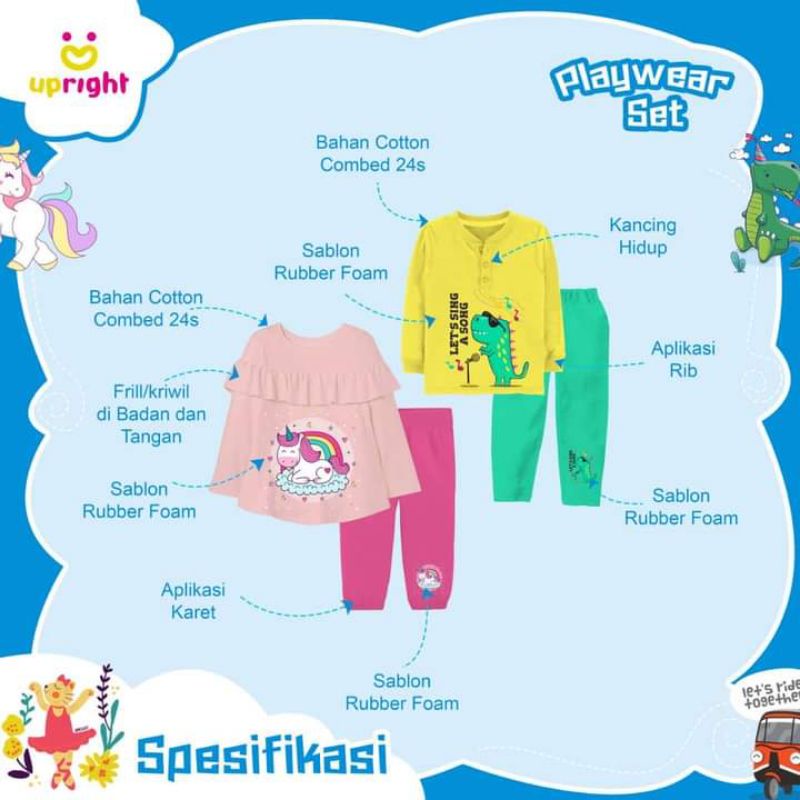 set Upright playwear