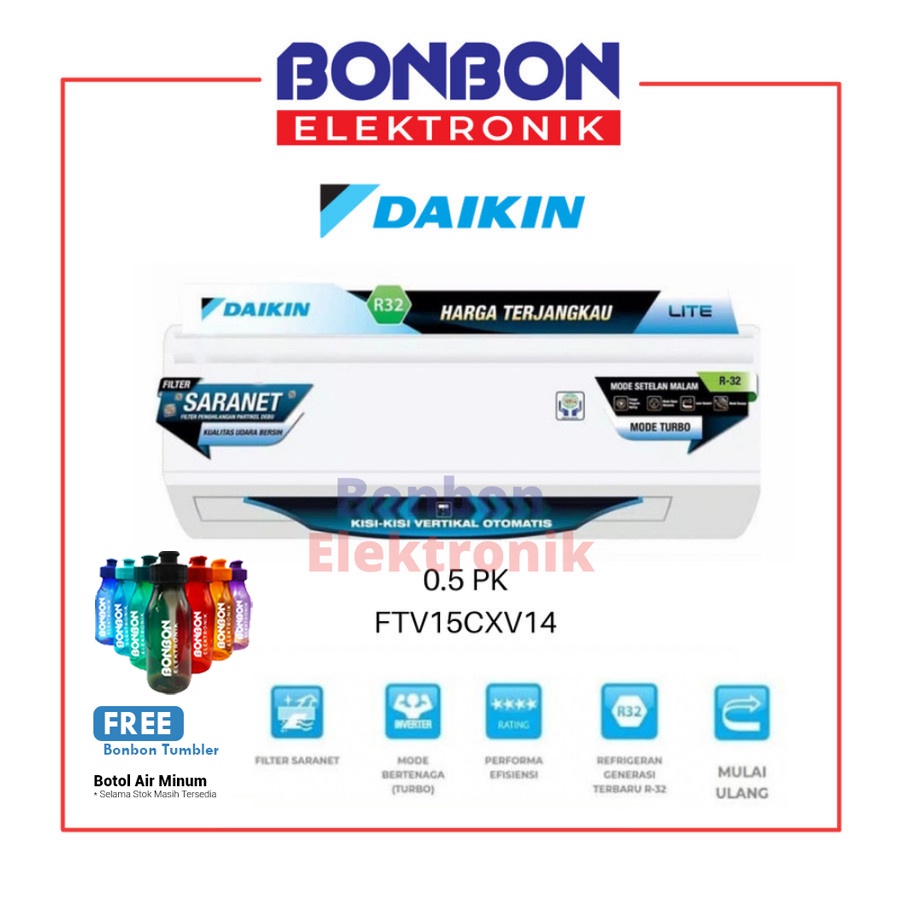 Daikin AC 0.5PK FTV15CXV14 / 1/2PK FTV 15 CXV14 Malaysia