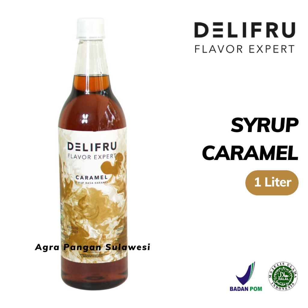 

Syrup CARAMEL Delifru | Sirup Karamel Premium 1 L 1000 ml | Flavor